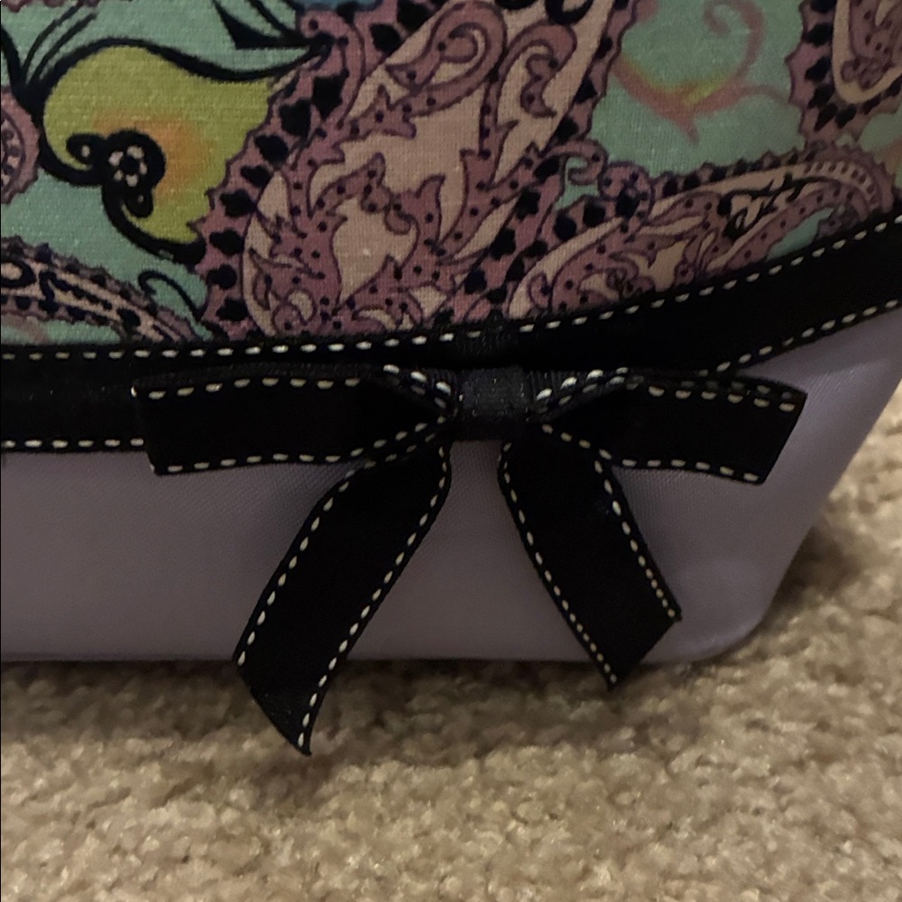 Kate Spade Multicolor Paisley Handbag with Bamboo Handles - Picture 4 of 11